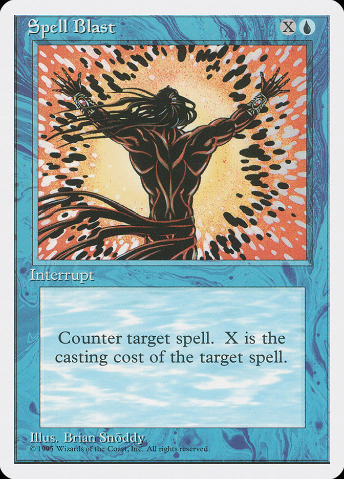 Spell Blast, Fourth edition Card Art