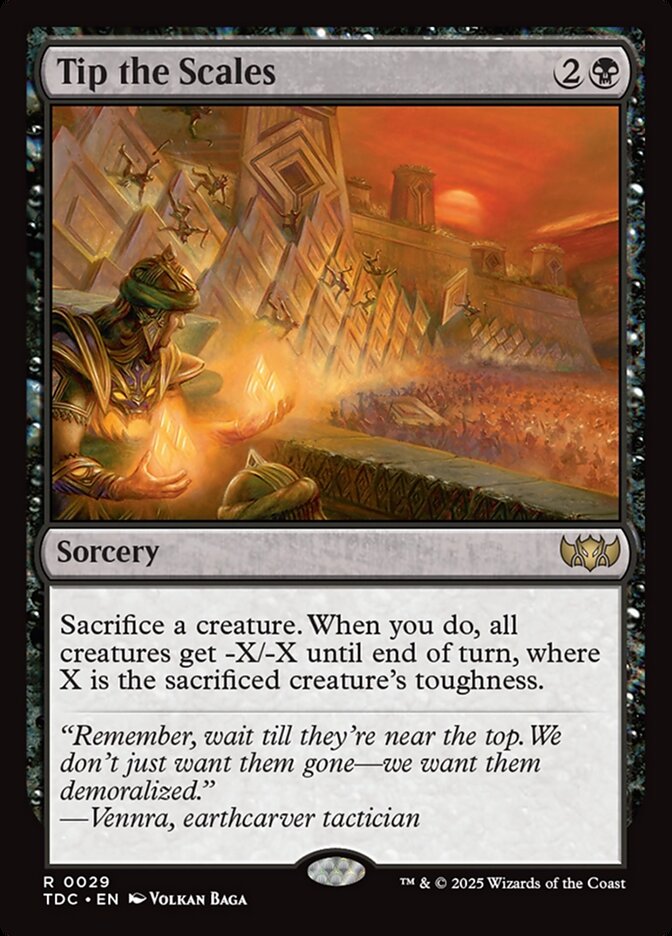 Tip the Scales, Tarkir: Dragonstorm Commander Card Art