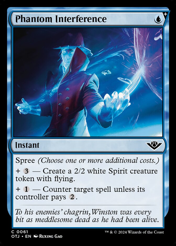 Phantom Interference, Outlaws of thunder junction Card Art