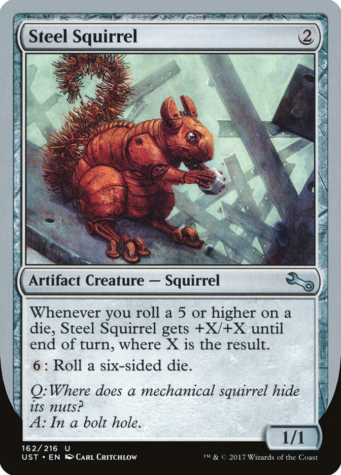 Steel Squirrel, Unstable Card Art