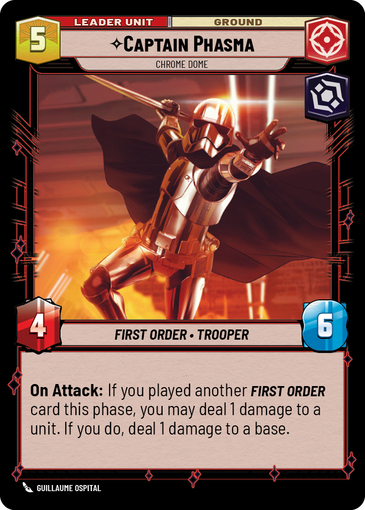 Captain Phasma, Chrome Dome, Jump to Lightspeed Card Art