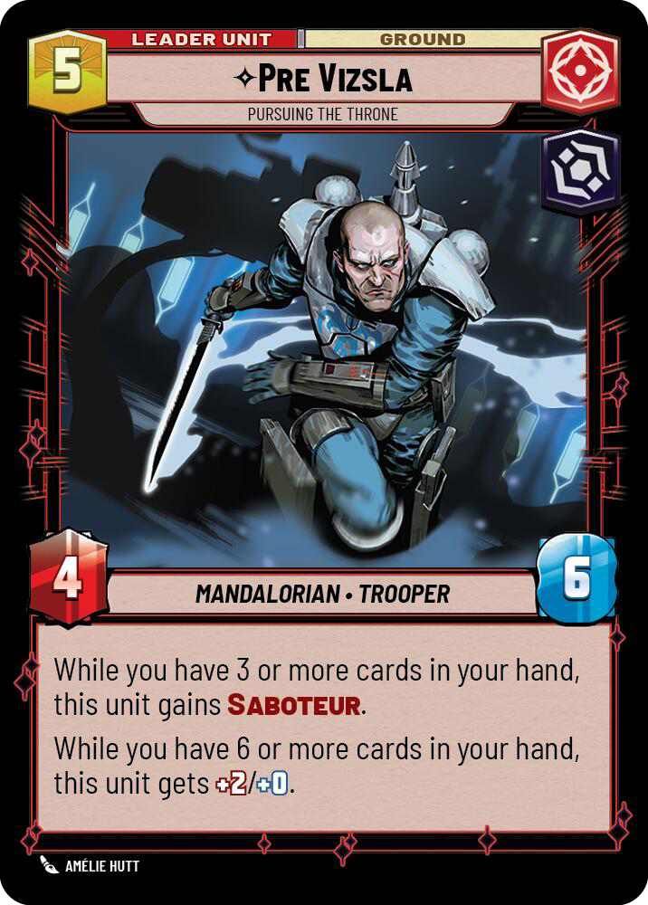 Pre Vizsla, Pursuing the Throne, Twilight of the Republic Card Art