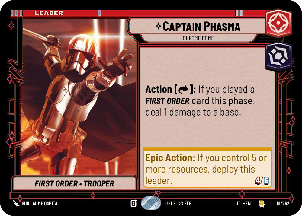 Captain Phasma, Chrome Dome, Jump to Lightspeed Card Art