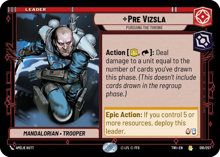 Pre Vizsla, Pursuing the Throne, Twilight of the Republic Card Art
