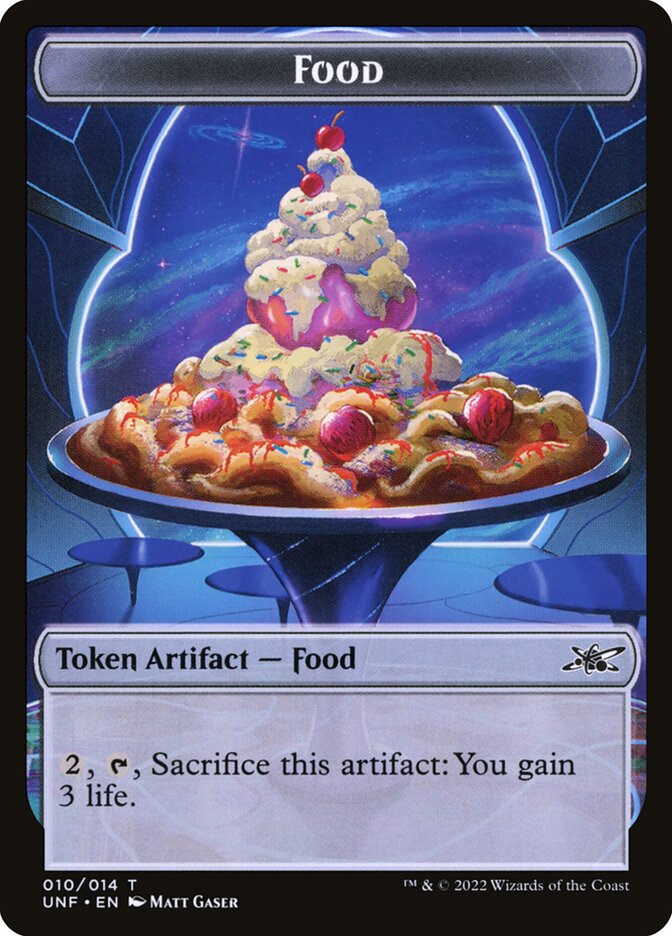 Food, Unfinity Tokens Card Art