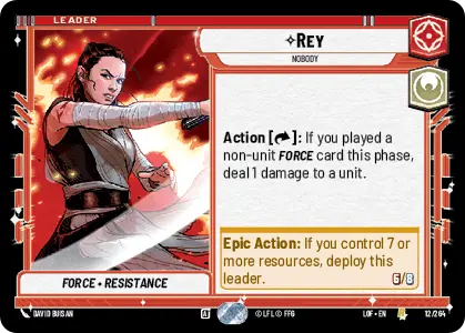 Rey, Nobody, Legends of the Force Card Art