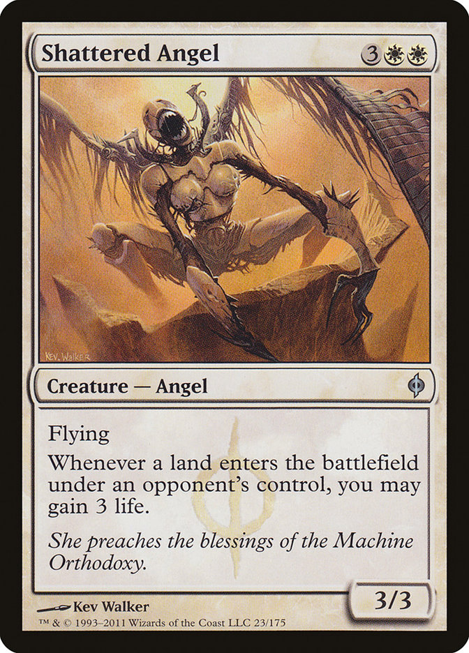 Shattered Angel, New Phyrexia Card Art