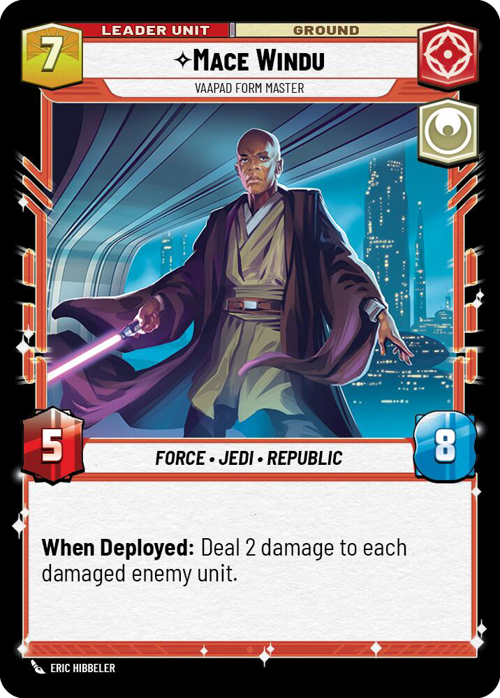 Mace Windu, Vaapad Form Master, Twilight of the Republic Card Art