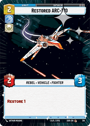 Restored ARC-170 - Hyperspace Foil