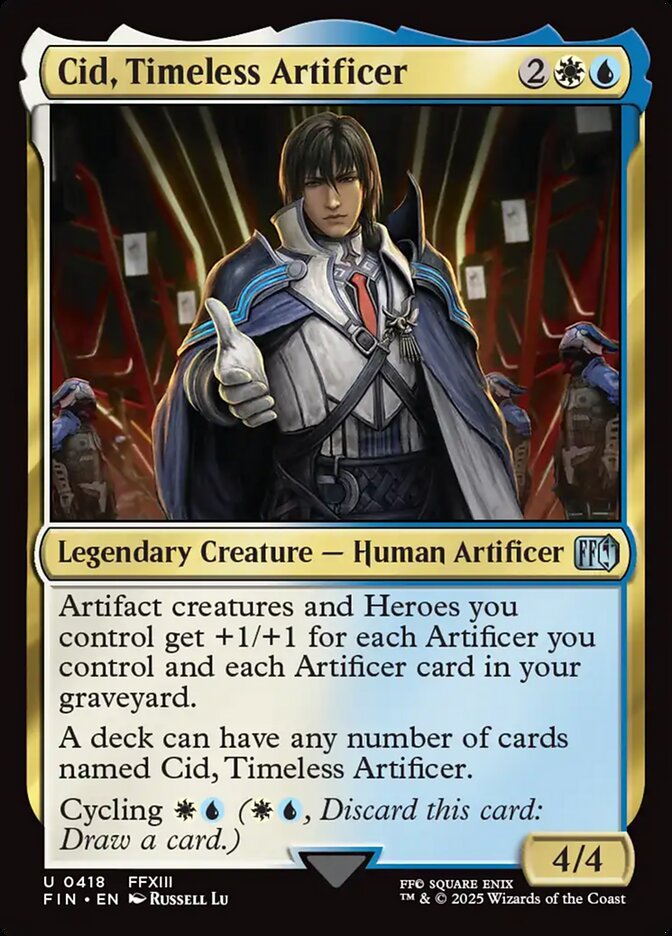 Cid, Timeless Artificer, Final fantasy Card Art