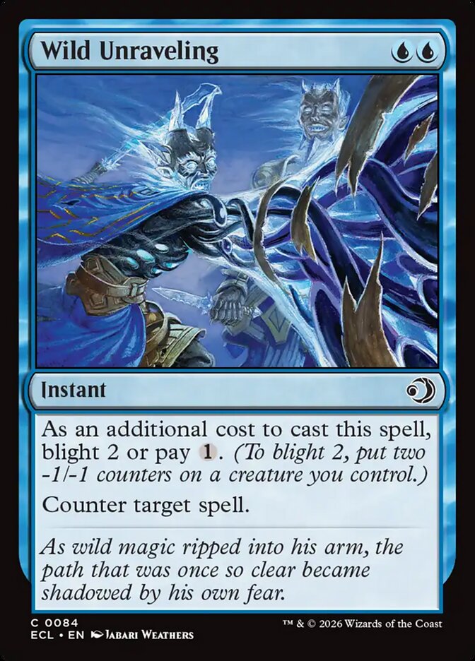 Wild Unraveling, Lorwyn Eclipsed Card Art