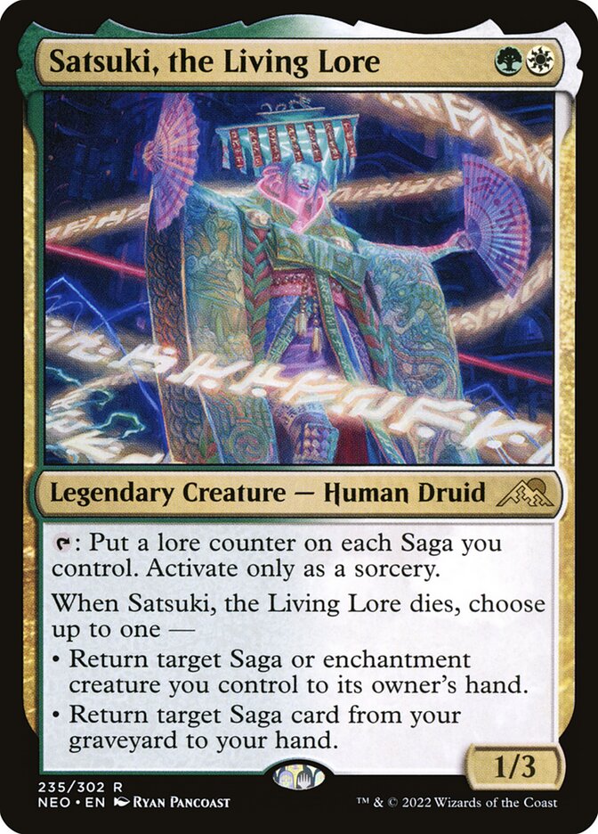 Satsuki, the Living Lore, Kamigawa: neon dynasty Card Art