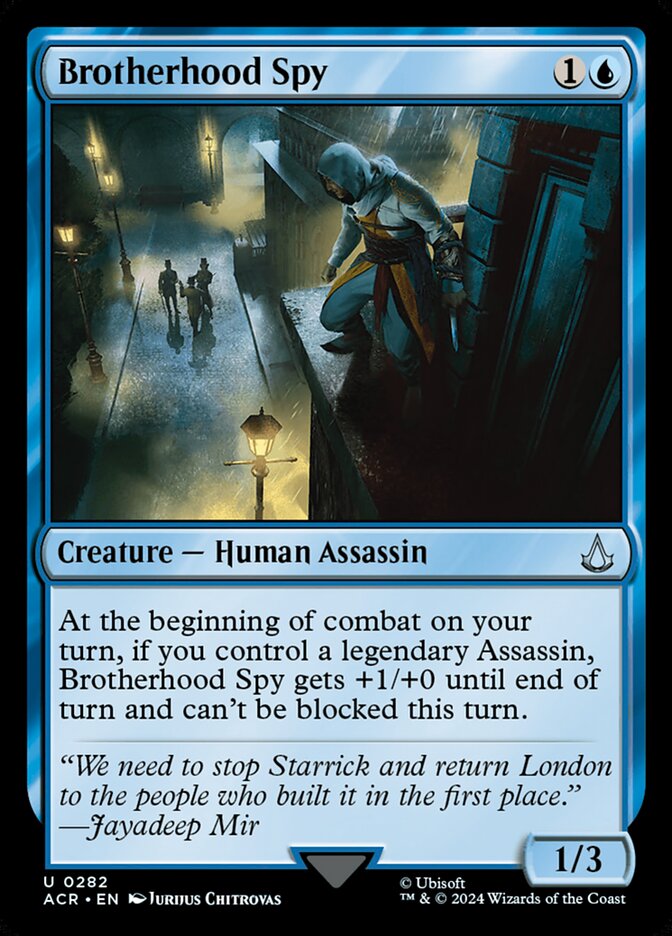 Brotherhood Spy, Assassin's creed Card Art