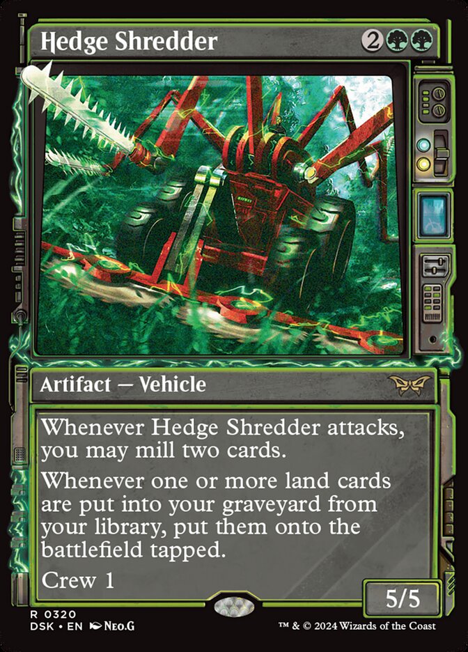 Hedge Shredder, Duskmourn: House Of Horror Card Art
