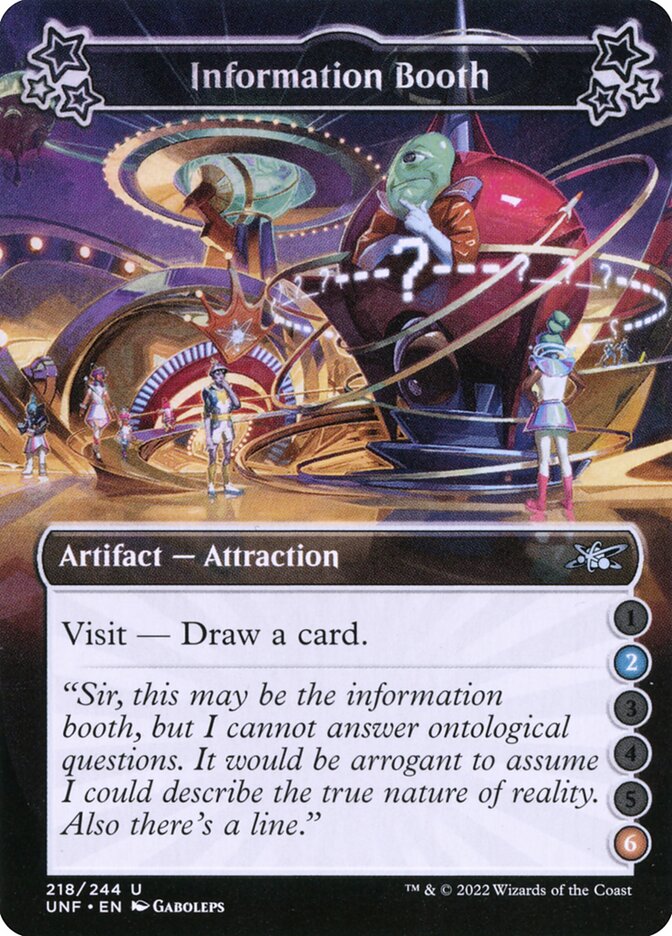 Information Booth, Unfinity Card Art