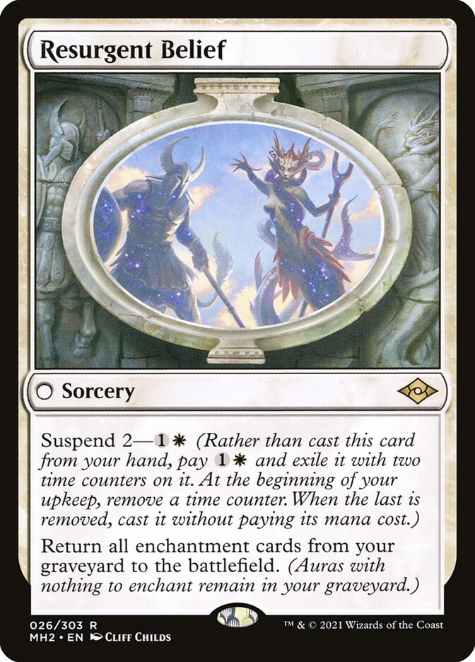 Resurgent Belief, Modern horizons 2 Card Art
