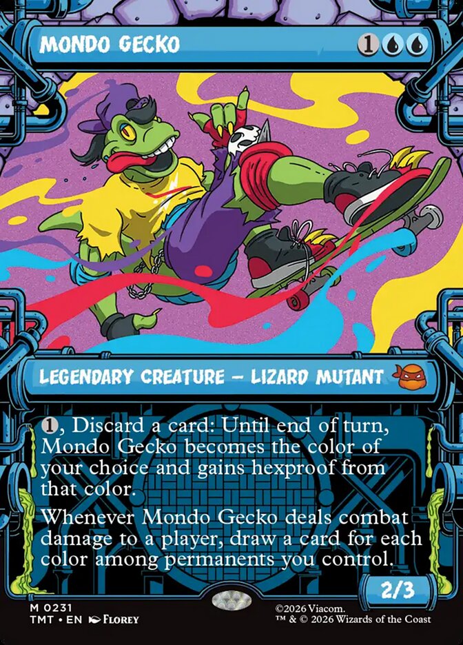 Mondo Gecko, Teenage Mutant Ninja Turtles Card Art