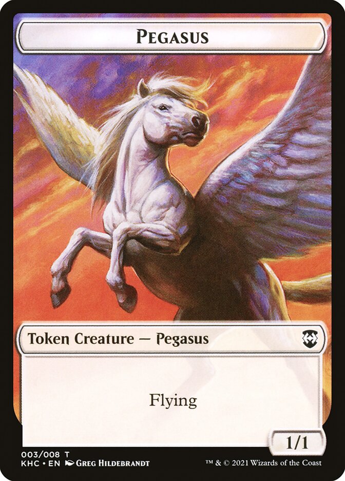 Pegasus, Kaldheim Commander Tokens Card Art