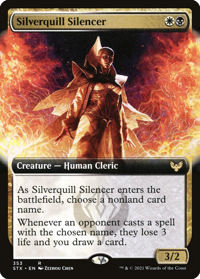 Silverquill Silencer, Strixhaven: school of mages Card Art