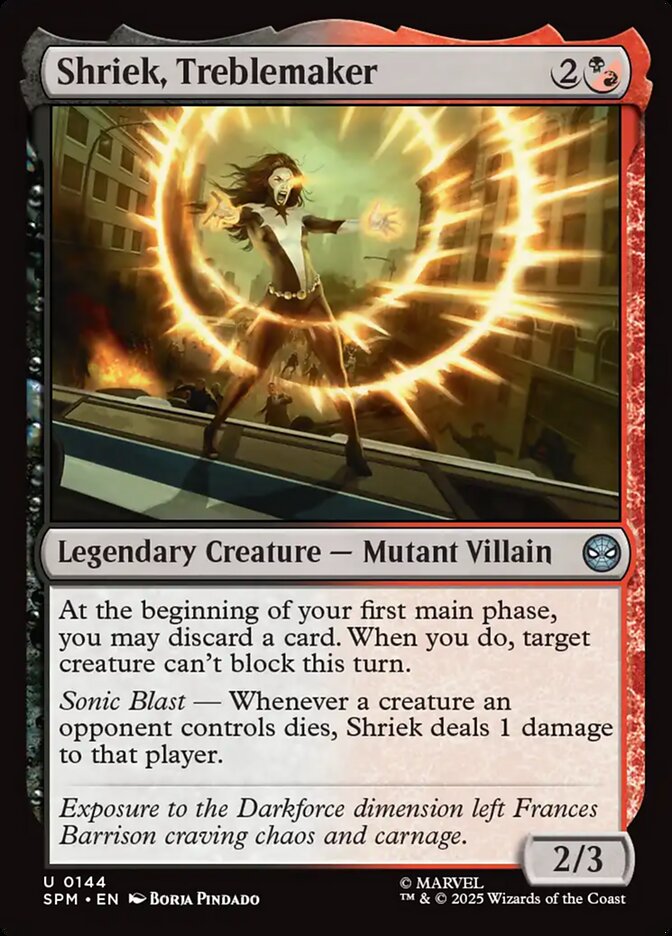 Shriek, Treblemaker, Marvel'S Spider-Man Card Art