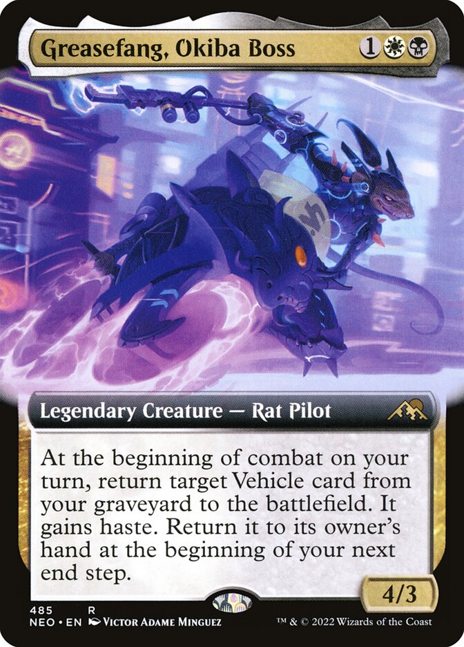 Greasefang, Okiba Boss, Kamigawa: neon dynasty Card Art