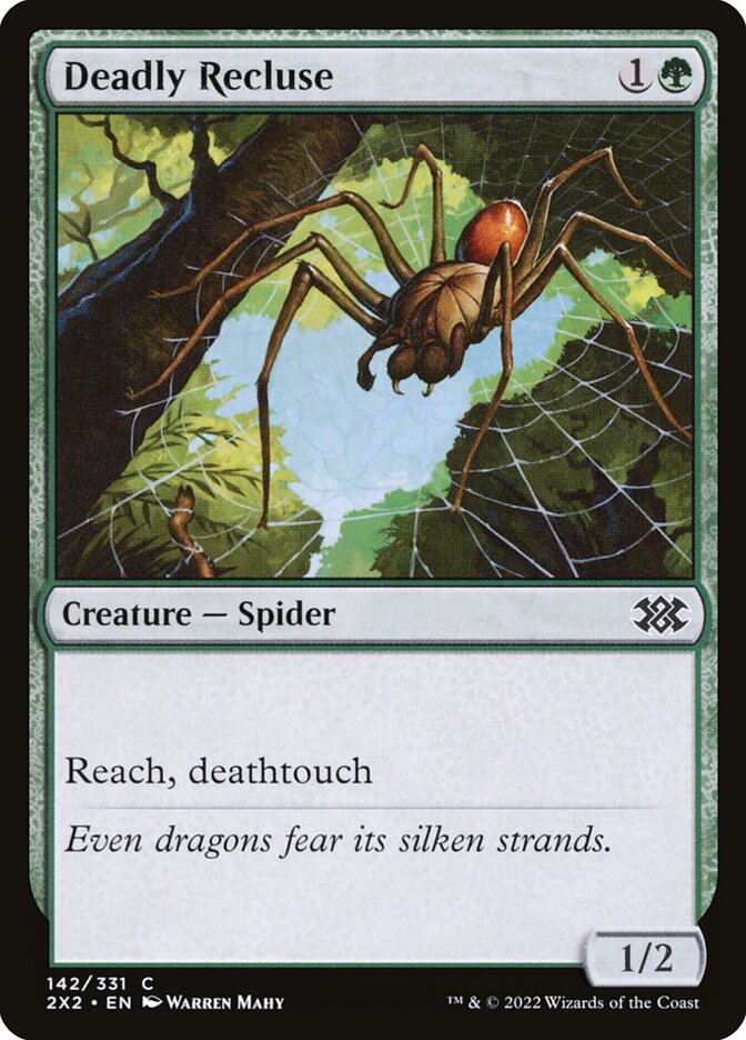 Deadly Recluse, Double Masters 2022 Card Art