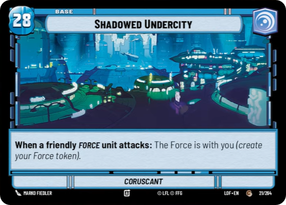 Shadowed Undercity, Legends of the Force Card Art