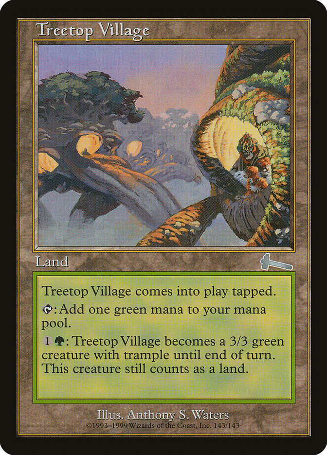 Treetop Village, Urza's legacy Card Art
