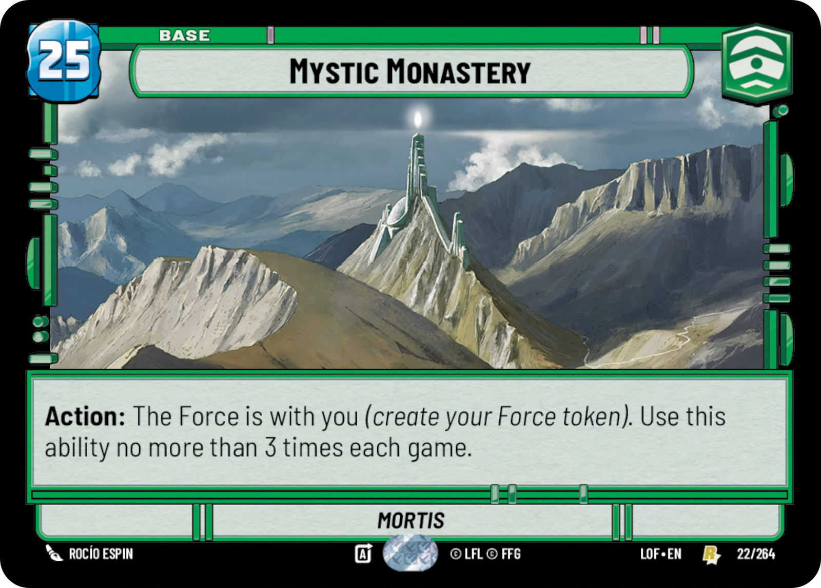 Mystic Monastery, Legends of the Force Card Art