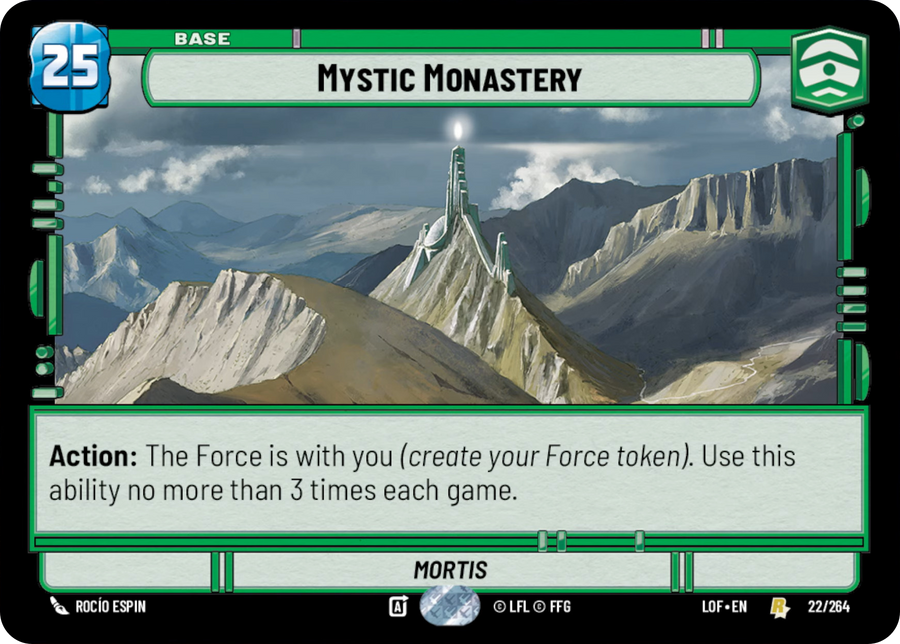Mystic Monastery, Legends of the Force Card Art