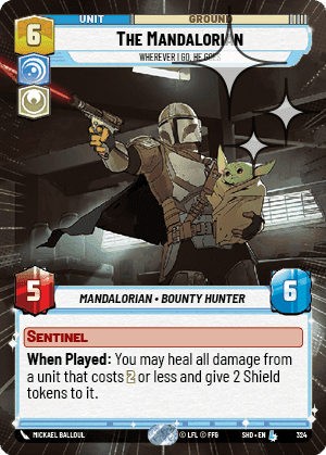 The Mandalorian, Wherever I Go, He Goes - Hyperspace Foil