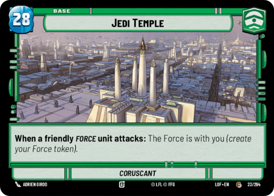 Jedi Temple, Legends of the Force Card Art