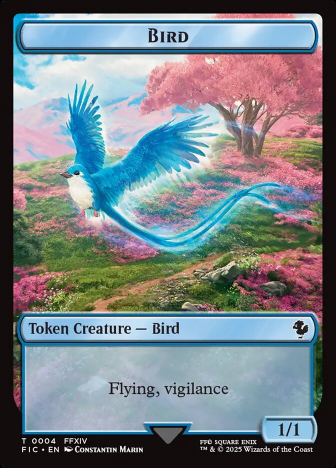 Bird, Final fantasy commander tokens Card Art