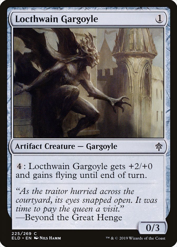 Locthwain Gargoyle, Throne of eldraine Card Art