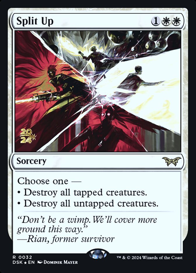 Split Up, Duskmourn: House Of Horror Promos Card Art