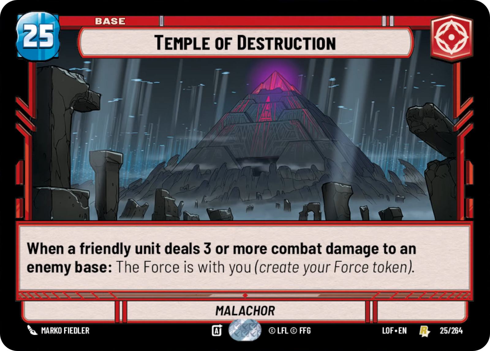 Temple of Destruction, Legends of the Force Card Art