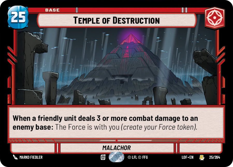 Temple of Destruction, Legends of the Force Card Art