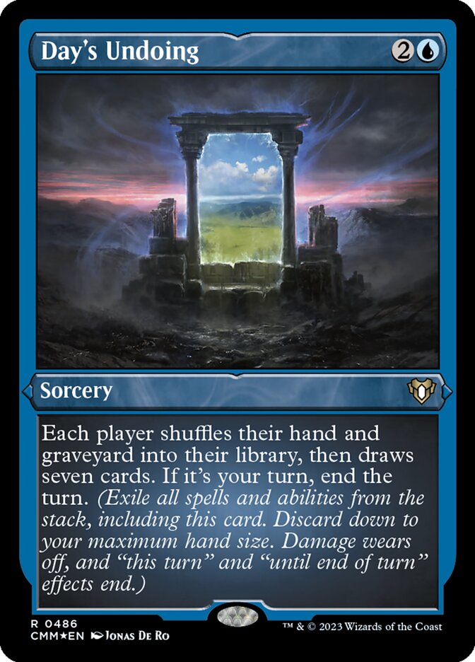 Day's Undoing, Commander Masters Card Art