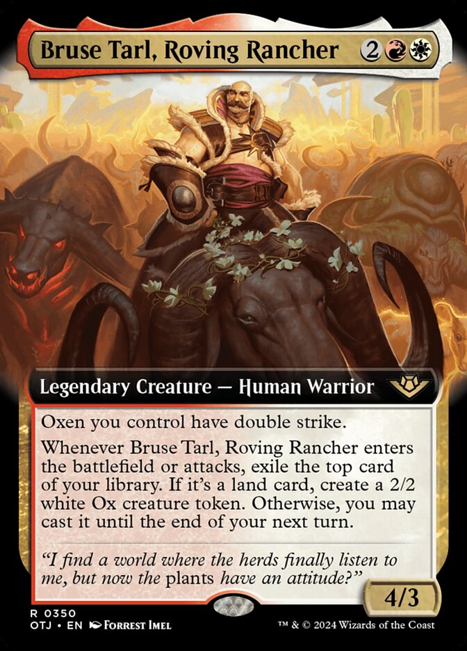 Bruse Tarl, Roving Rancher, Outlaws of thunder junction Card Art