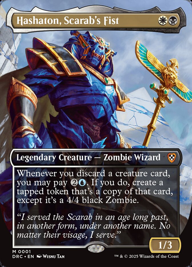 Hashaton, Scarab's Fist, Aetherdrift Commander Card Art