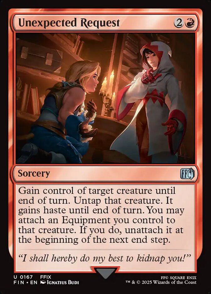 Unexpected Request, Final fantasy Card Art