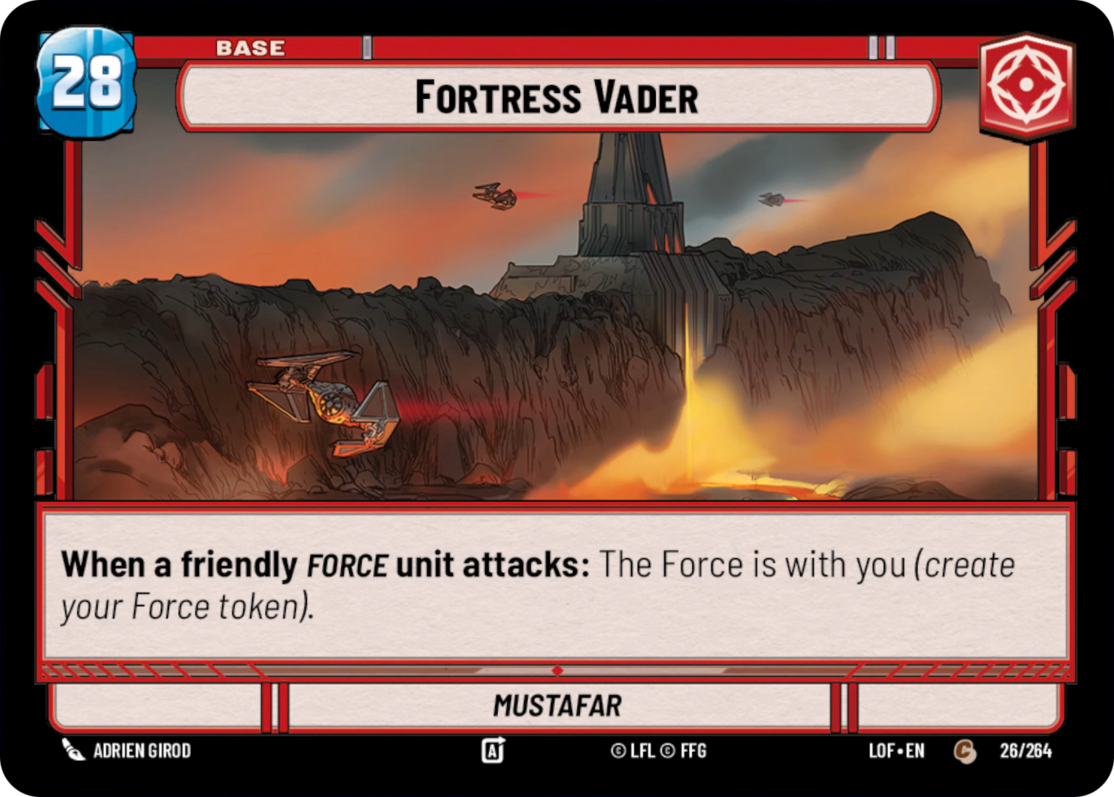 Fortress Vader, Legends of the Force Card Art
