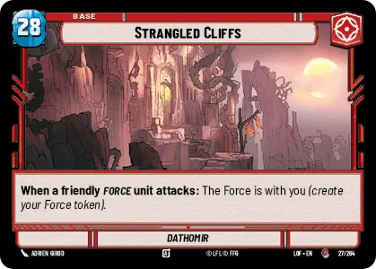 Strangled Cliffs, Legends of the Force Card Art