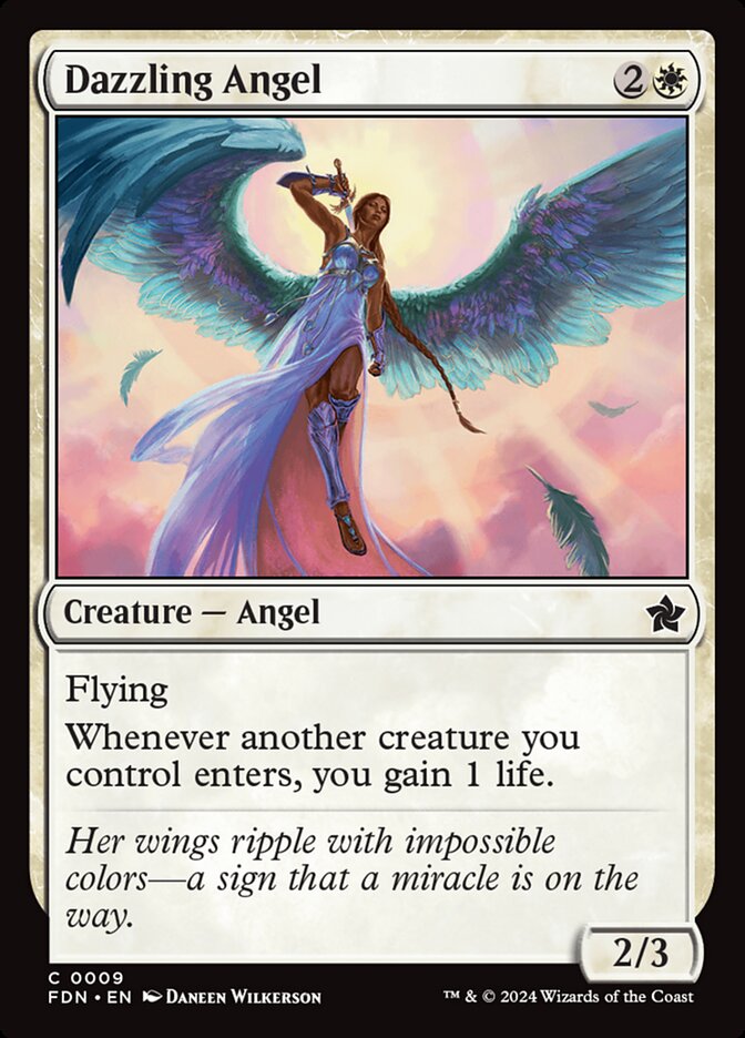 Dazzling Angel, Foundations Card Art