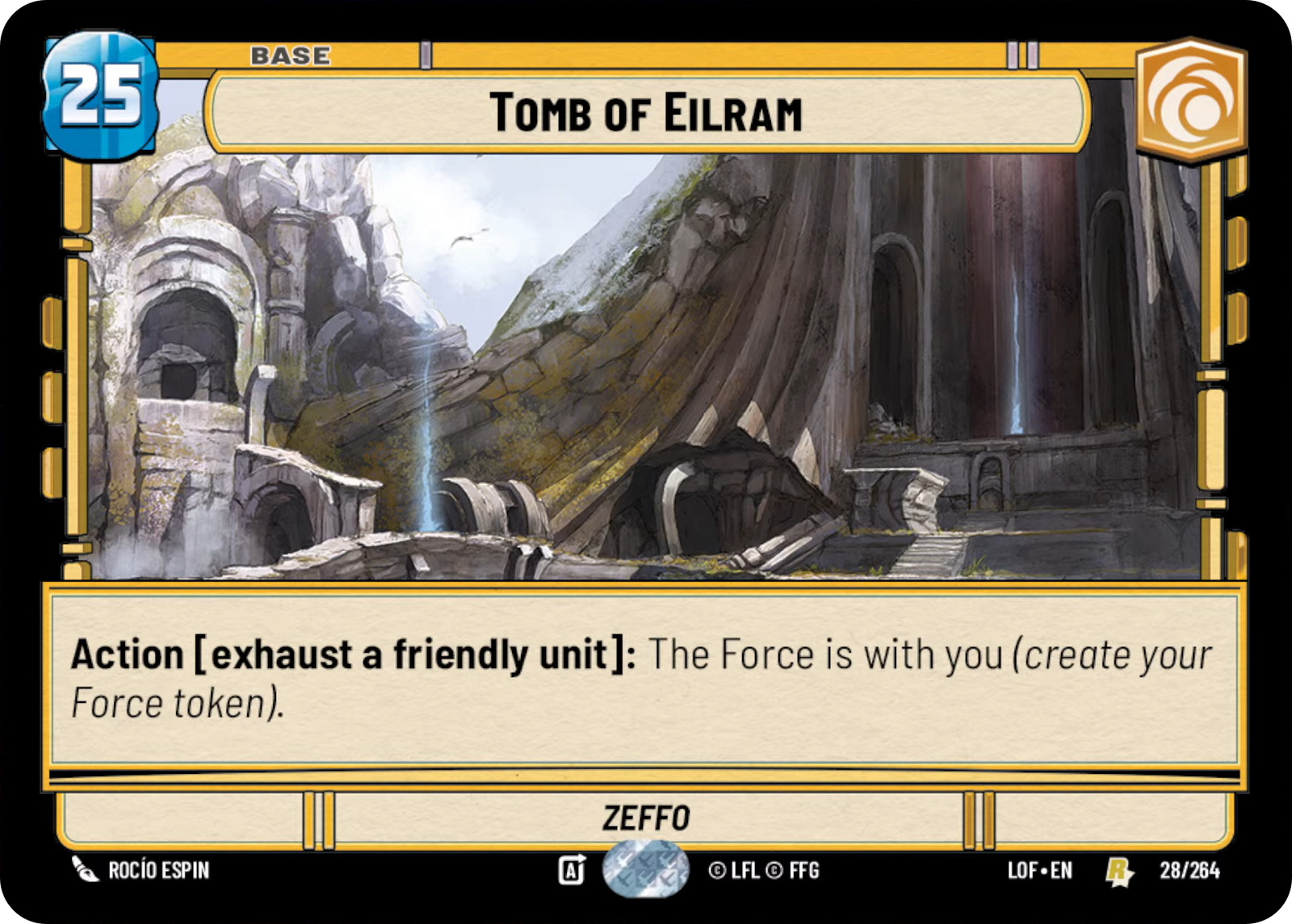 Tomb of Eilram, Legends of the Force Card Art