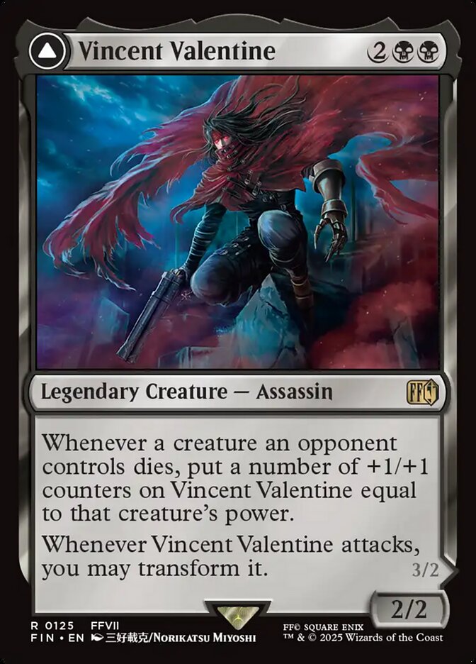 Vincent Valentine // Galian Beast, Final fantasy Card Art