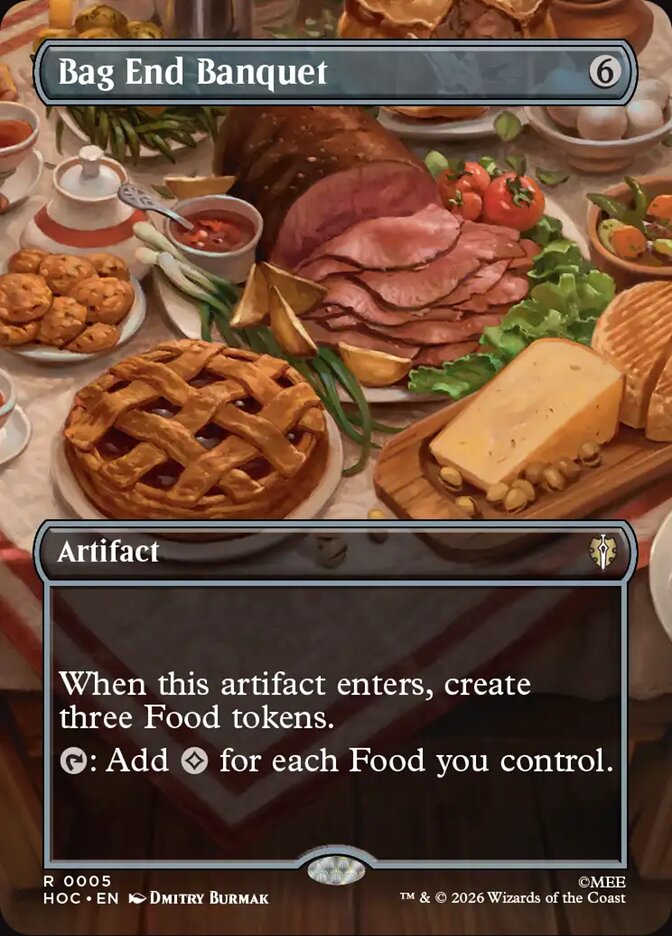 Bag End Banquet, The Hobbit Eternal Card Art
