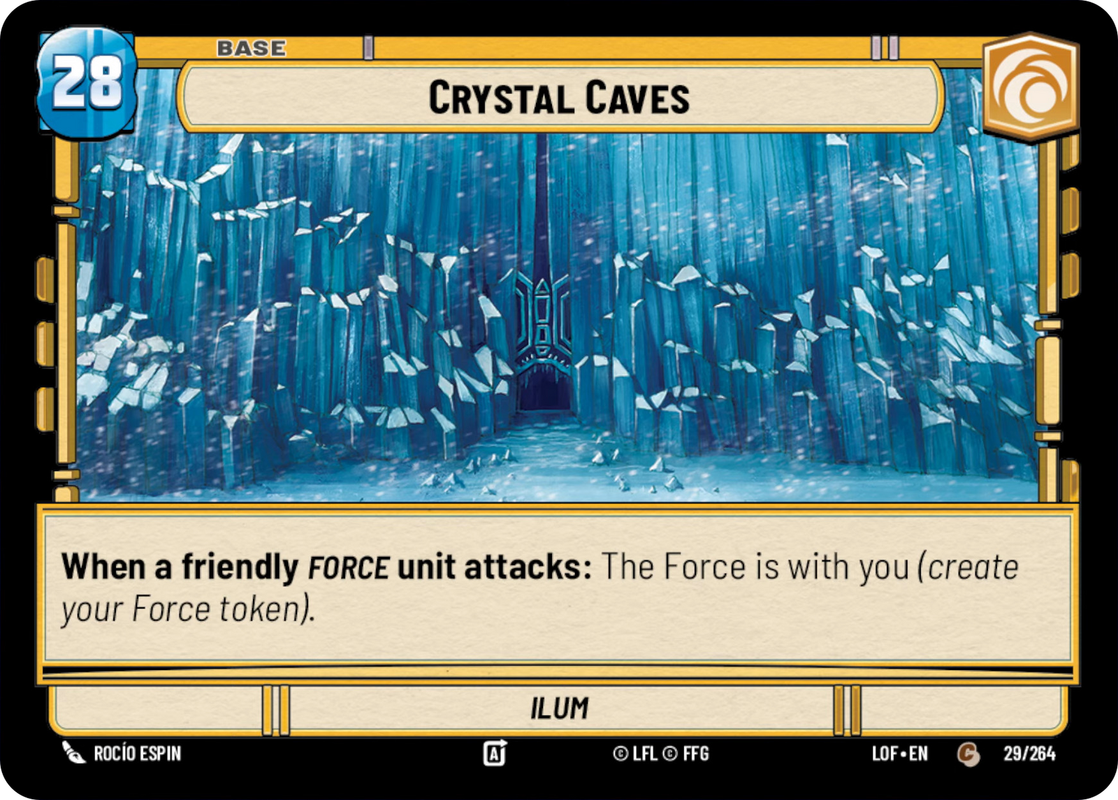 Crystal Caves, Legends of the Force Card Art