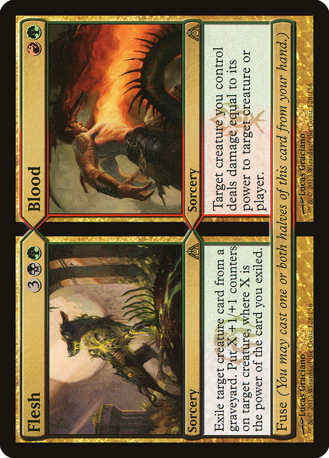 Flesh // Blood, Dragon'S Maze Card Art