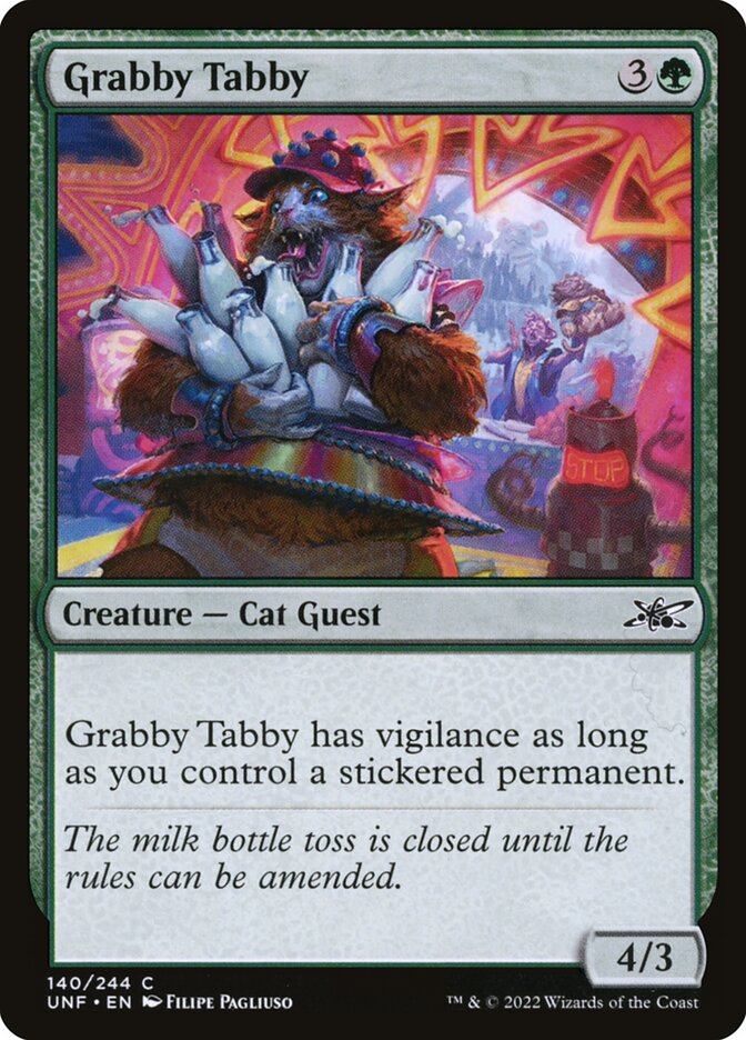 Grabby Tabby, Unfinity Card Art